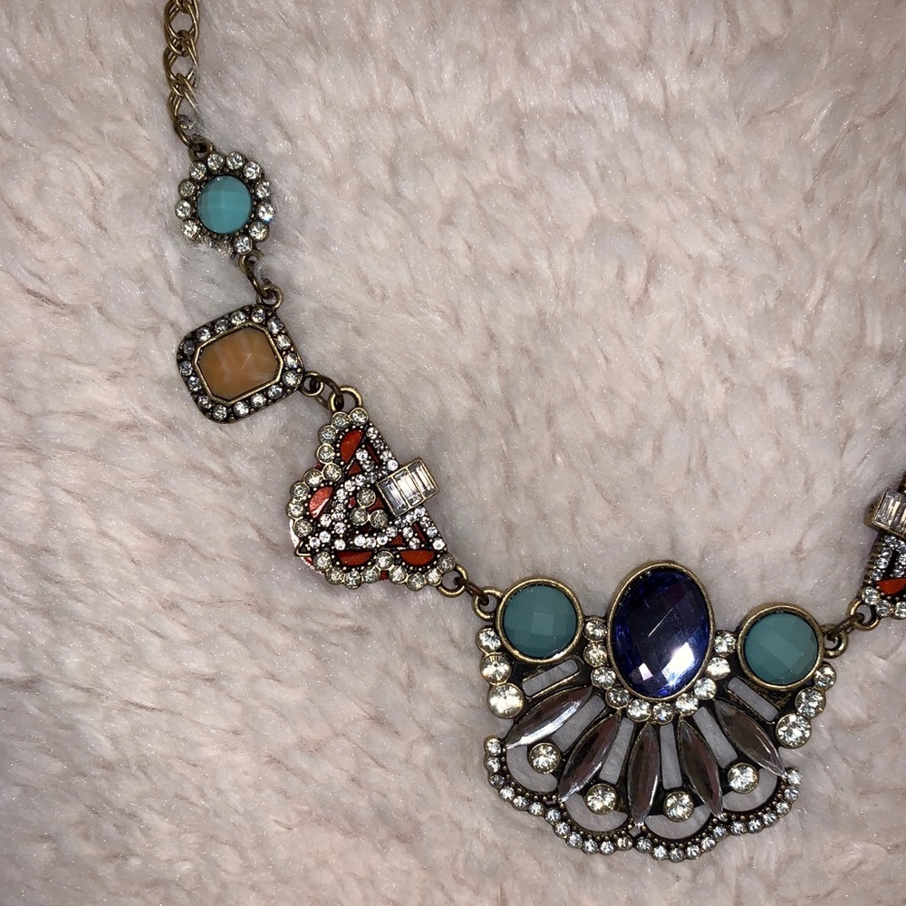 Multicolor Statement Necklace - Picture 3 of 5